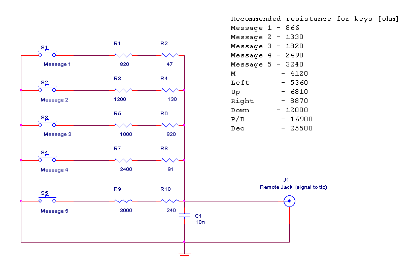 Keypad circuit diagram