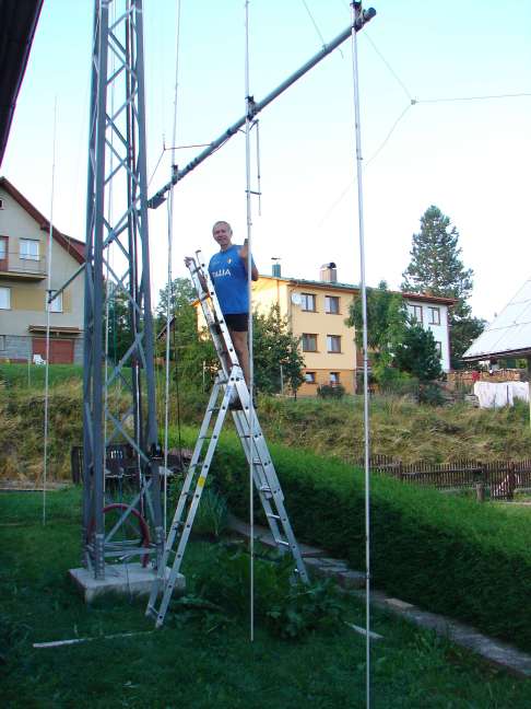 18 MHz Yagi assembled and adjusted